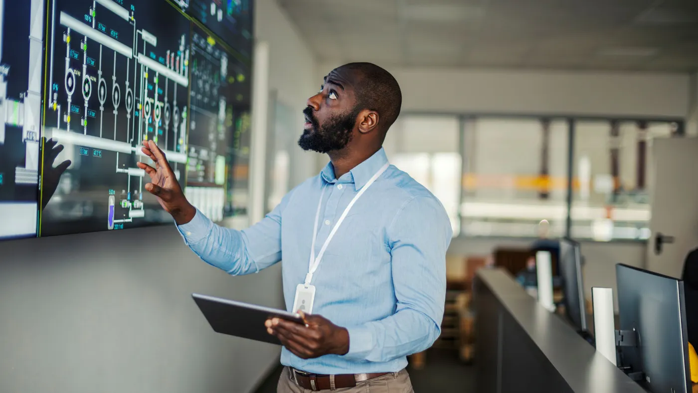 IT person giving a presentation