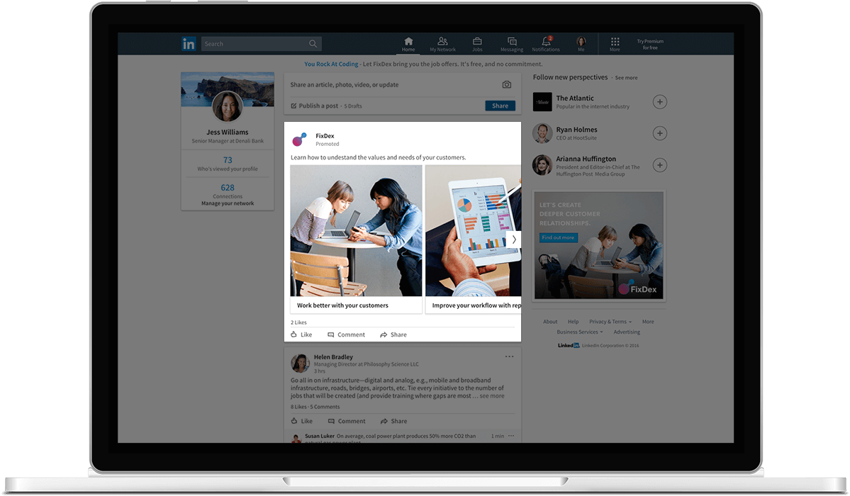 LinkedIn Adds Carousel Ads for Sponsored Content | Social Media Today