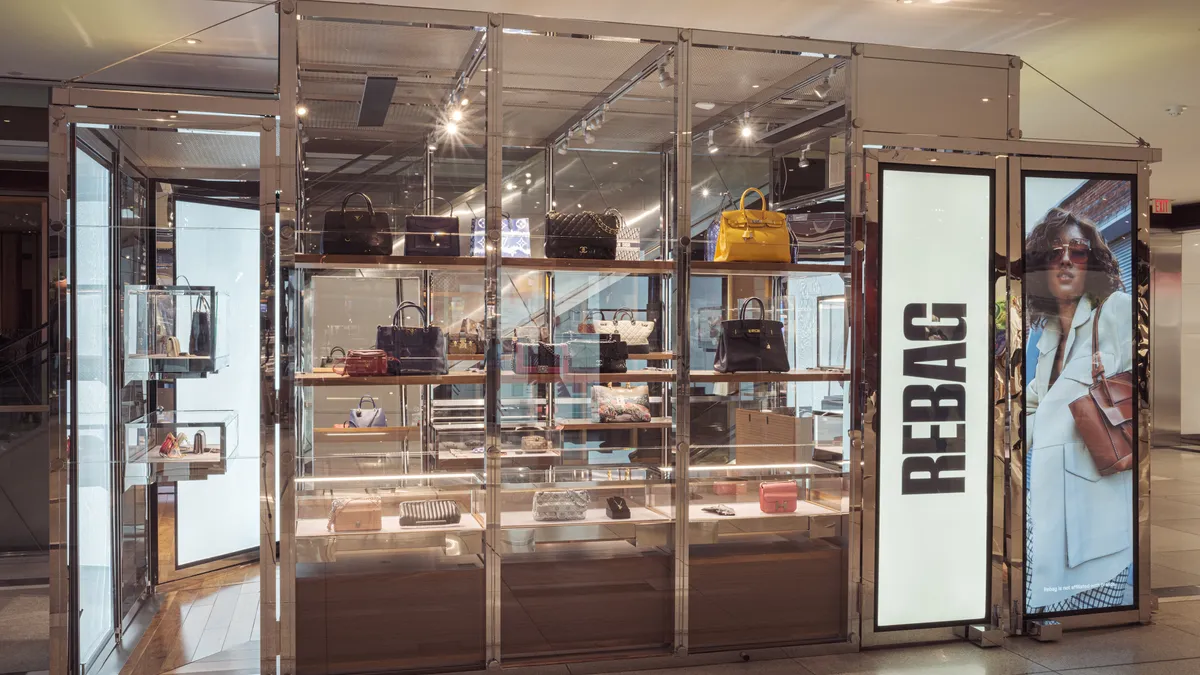 Rebag launches micro store retail format in NYC.