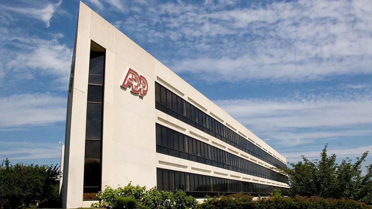 ADP's headquarters based in Roseland, NJ.