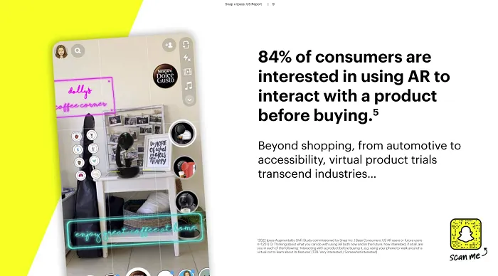 Snap Ipsos AR report