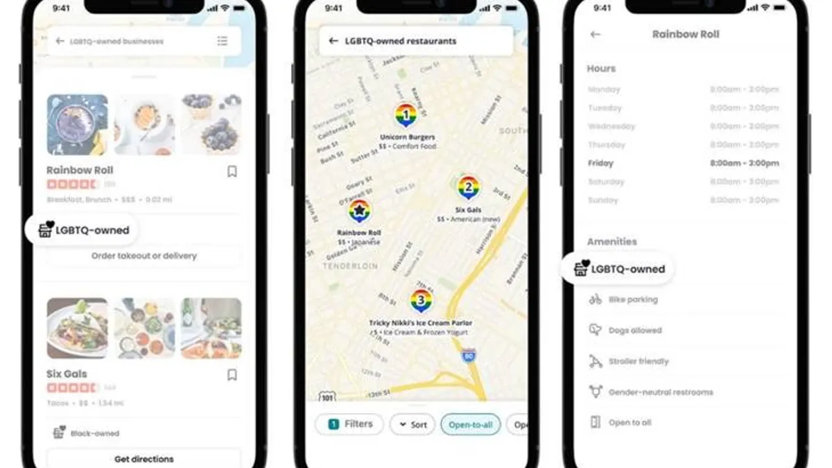 Yelp LGBTQ-owned business feature