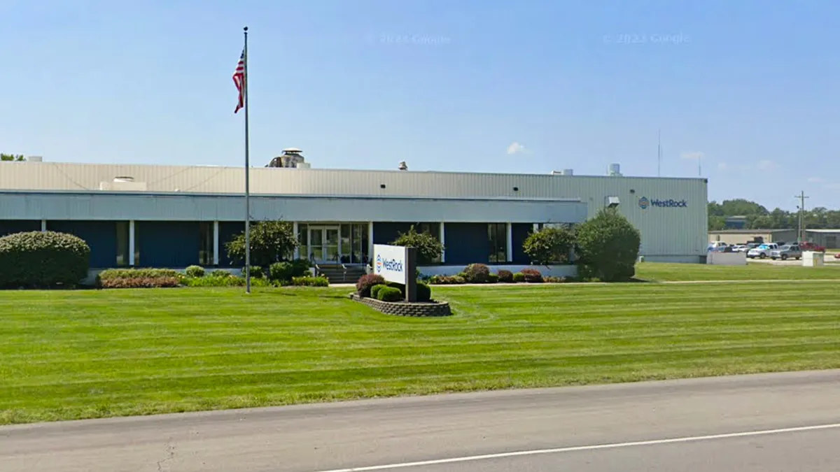 The WestRock corrugated manufacturing facility in Columbus, Indiana.