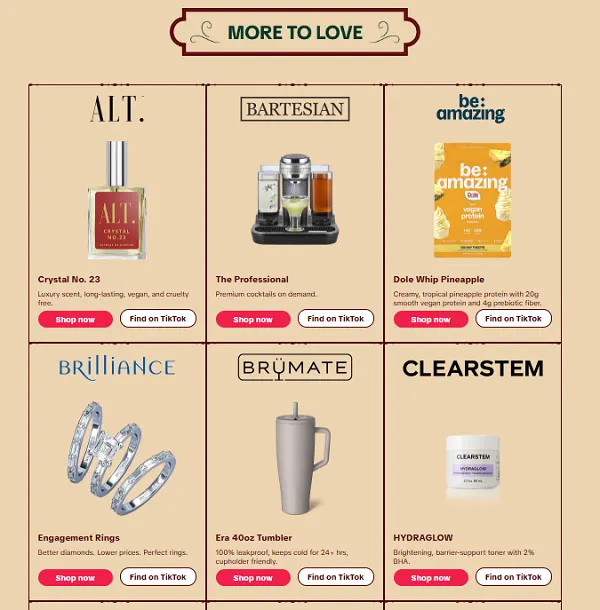 TikTok Holiday Emporium Guide