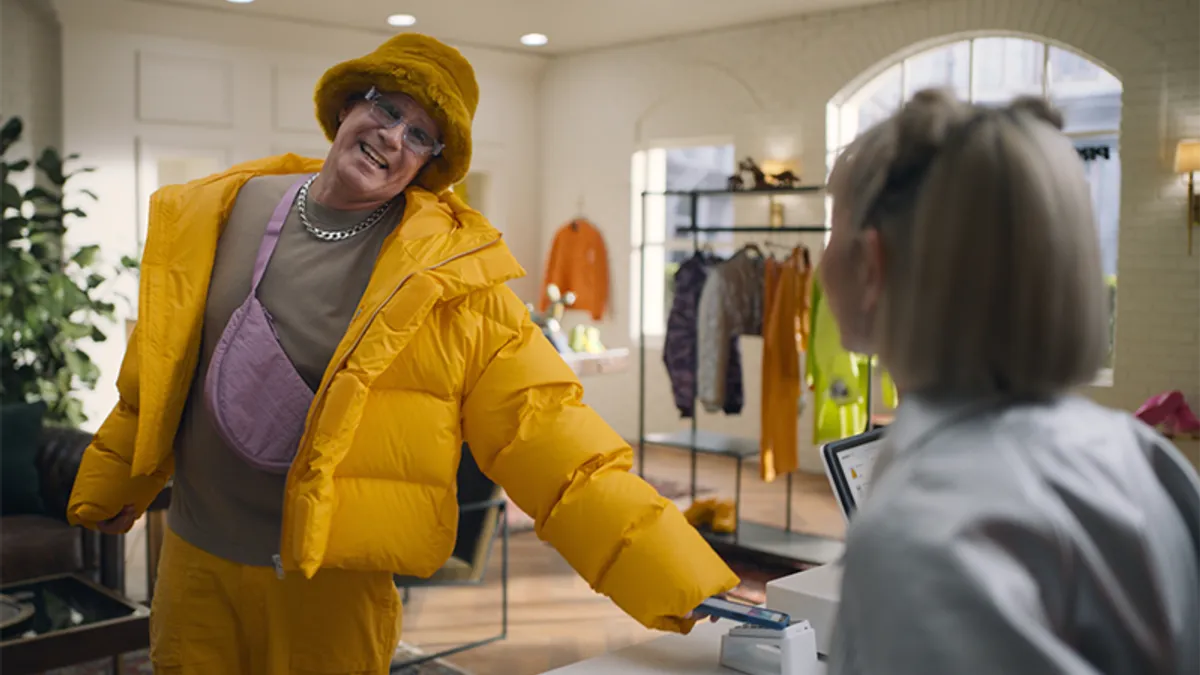 Will Ferrell stars in PayPal's largest-ever advertising campaign and is seen using his phone for tap-to-pay at a store.