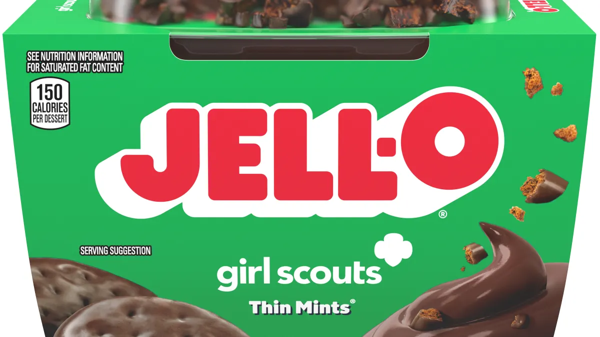 Kraft Heinz's Jell-O brand introduces a new Girl Scout-cookie inspired pudding.