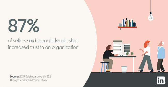 LinkedIn thought leadership stat graphic
