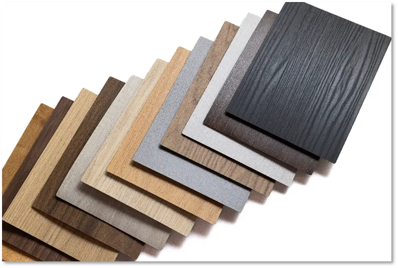 A set of swatches of wood-grain surfaces.