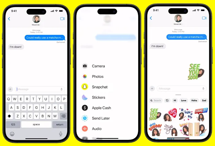 Snapchat iMessage
