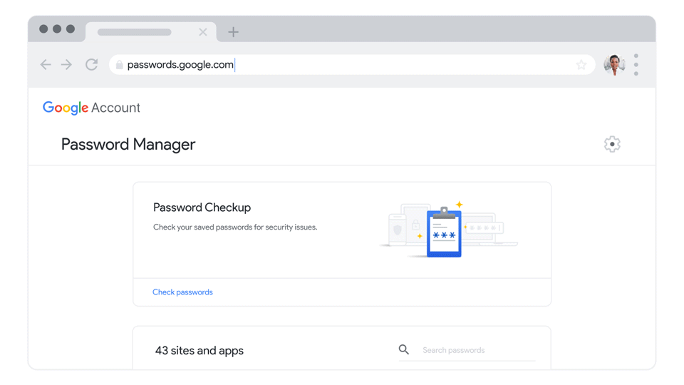 Google password check-up