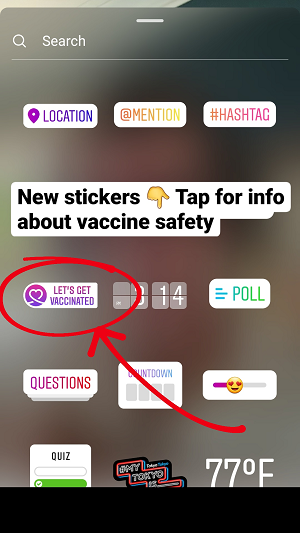 Instagram Let's Get Vaccinated
