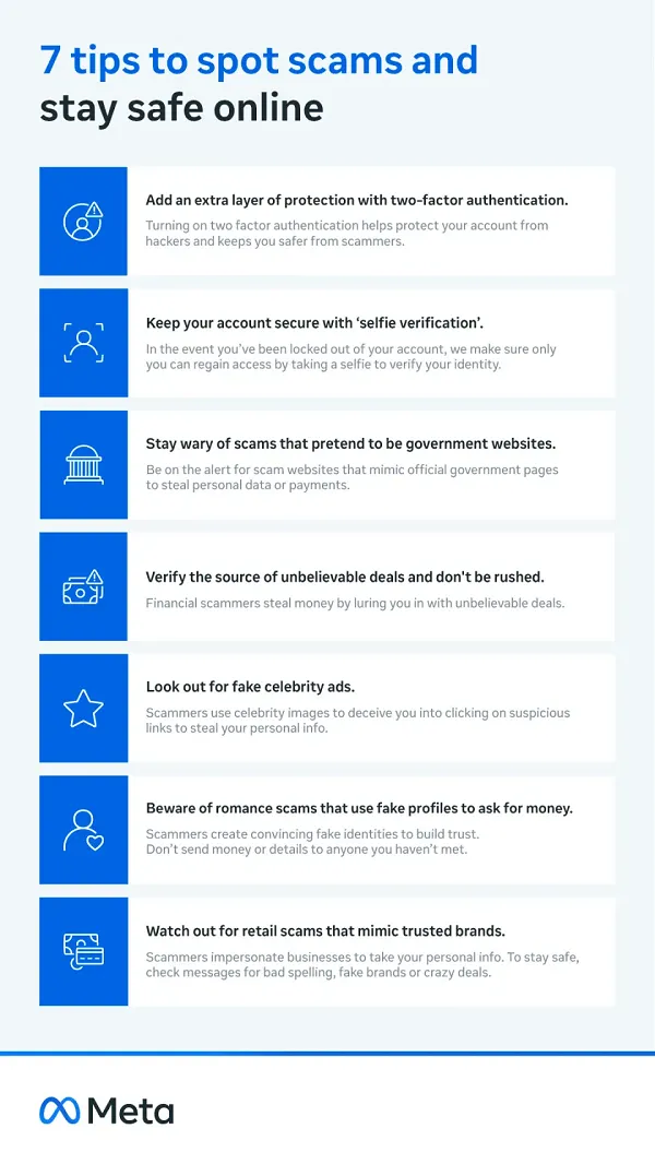 Meta security tips