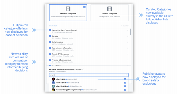 Twitter Amplify ad set-up