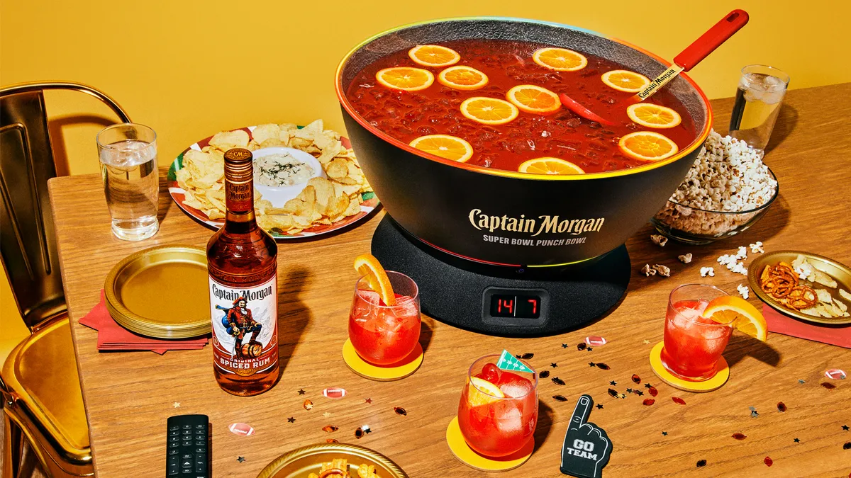 Captain Morgan unveils smart punch bowl in time for Super Bowl