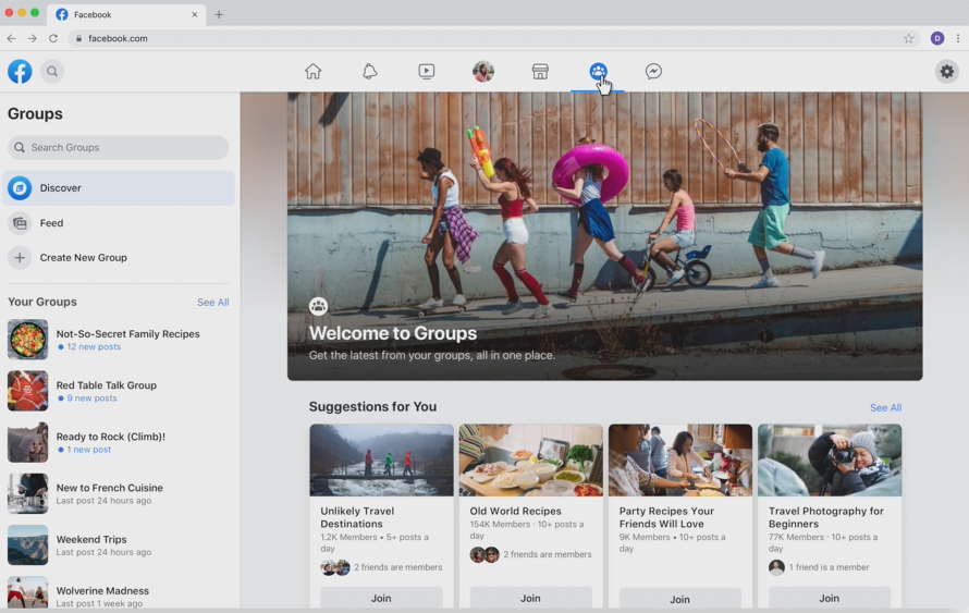 Facebook desktop refresh