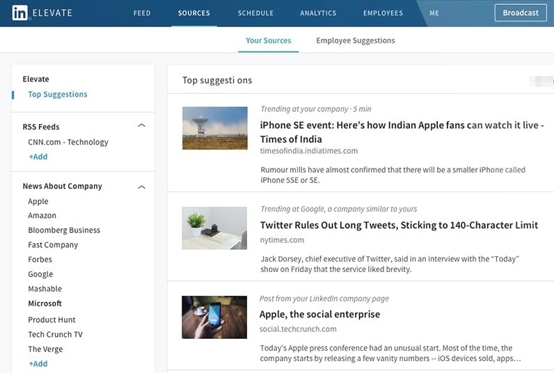 LinkedIn Elevate