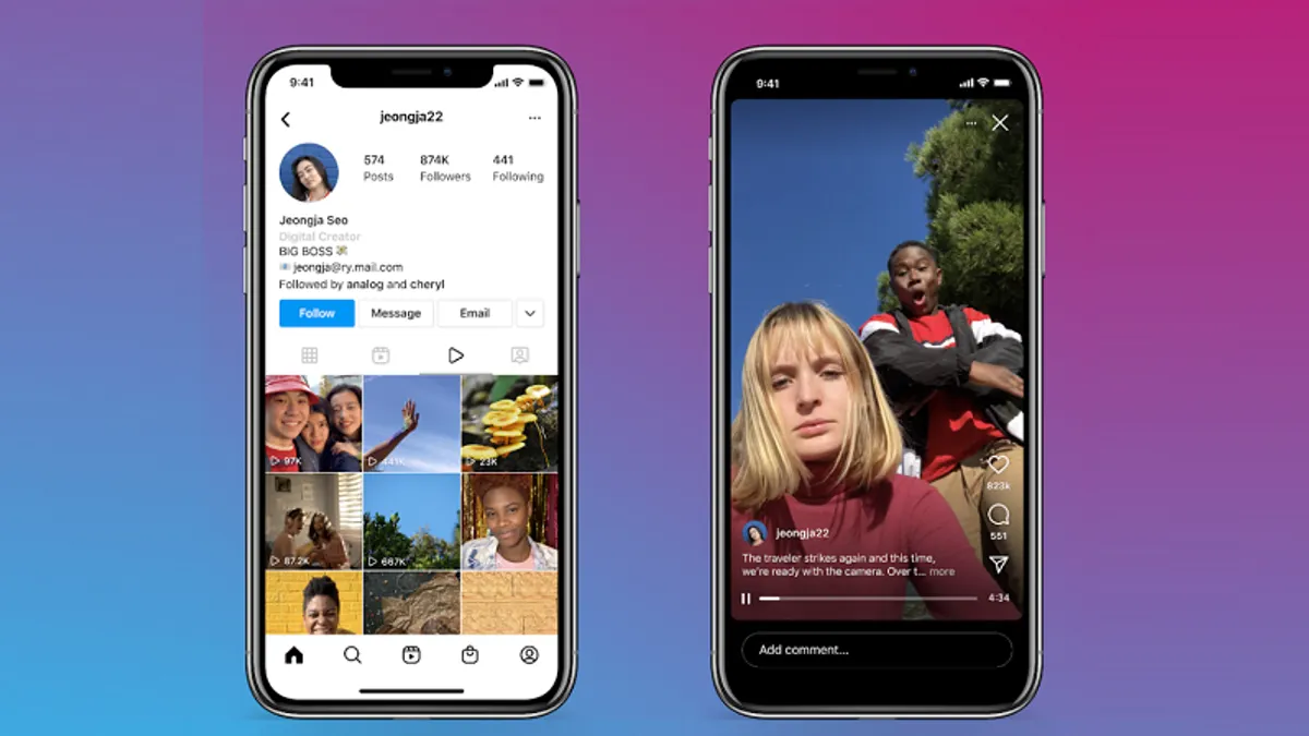 Instagram video update