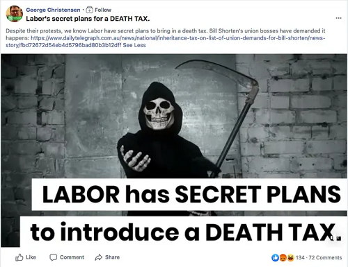 Labor Death Tax post