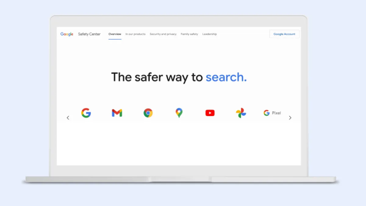 Google safety and security features.