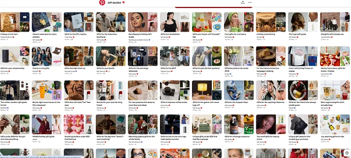 Pinterest gift guides