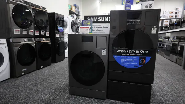 Samsung products are seen on a salesroom floor