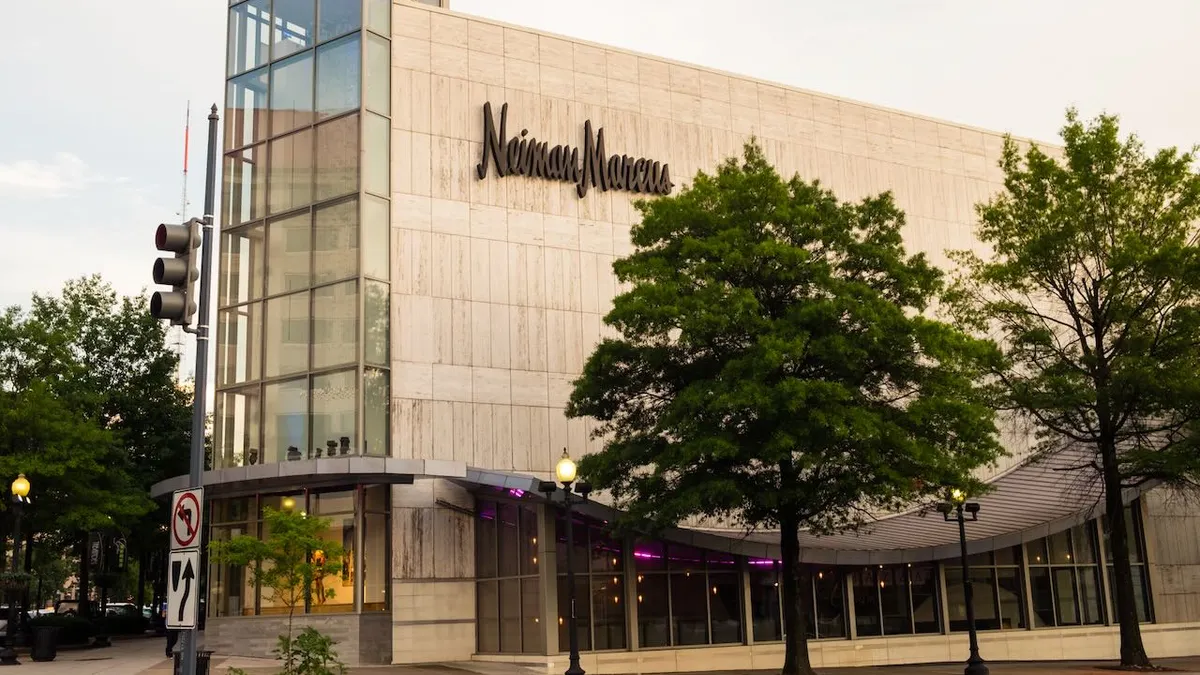 A Neiman Marcus department store, surrounded by trees.