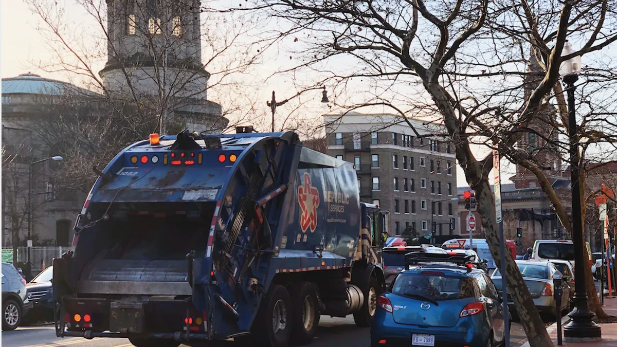 Republic Services truck in Washington, D.C.