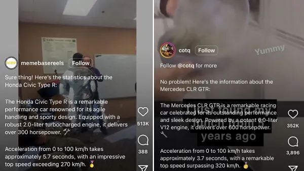 Weird IG captions