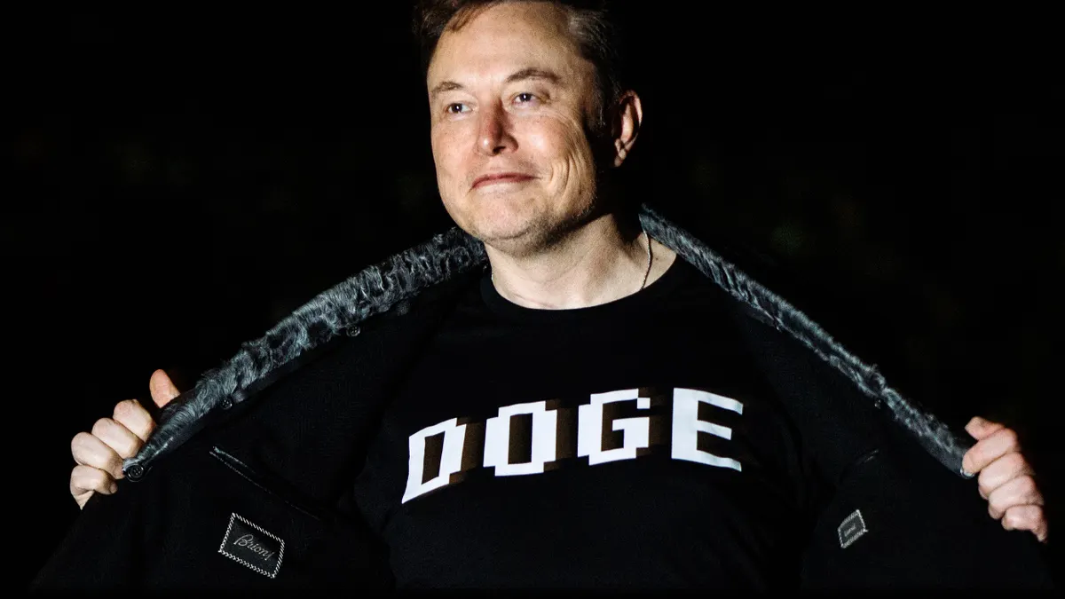 Elon Musk on White House South Lawn on Mar. 9, 2025