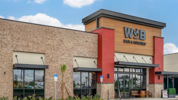 An image of a building that has WOB signage.