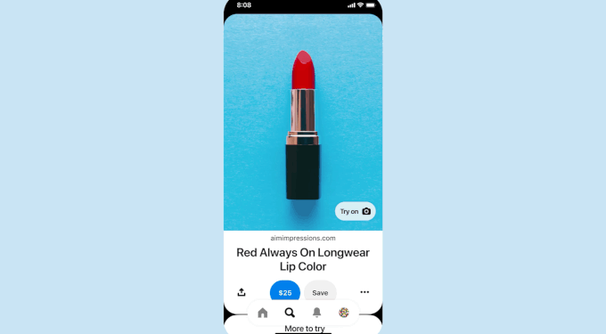 Pinterest Try On