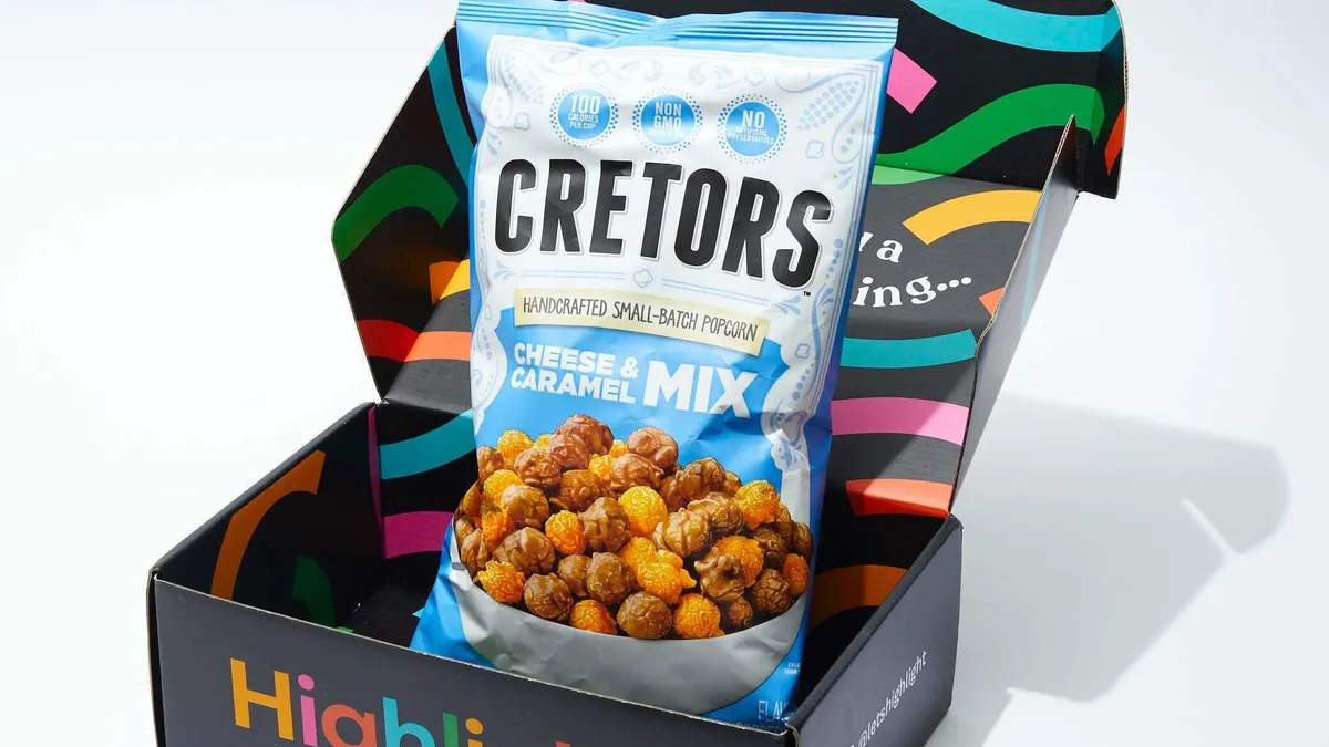 subscription boxes, popcorn, cretors
