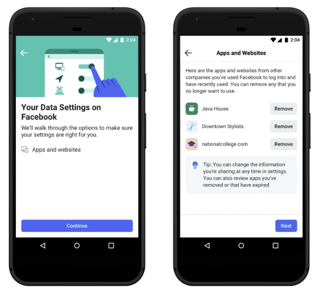 Facebook Privacy Check-Up