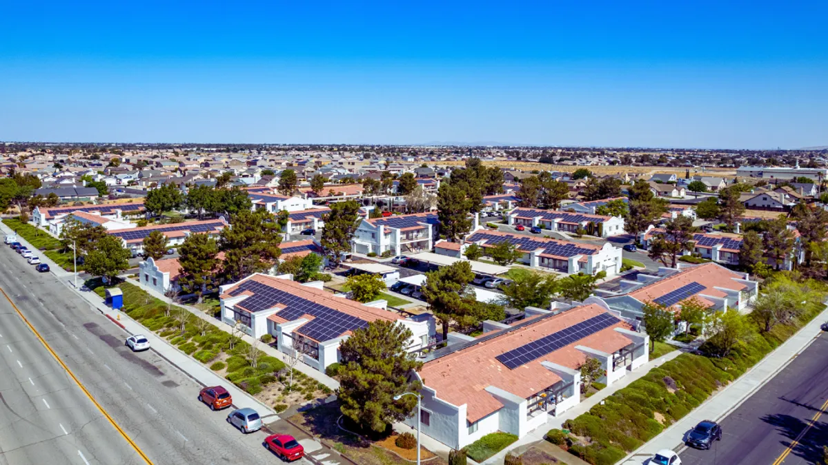 Aerial view of  neighborhood