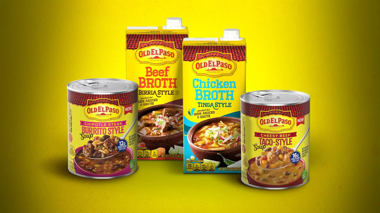 The Old El Paso broth and soup lineup