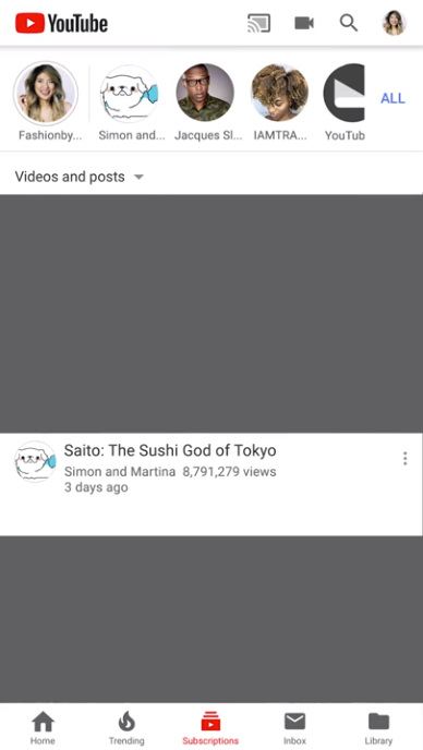YouTube Stories