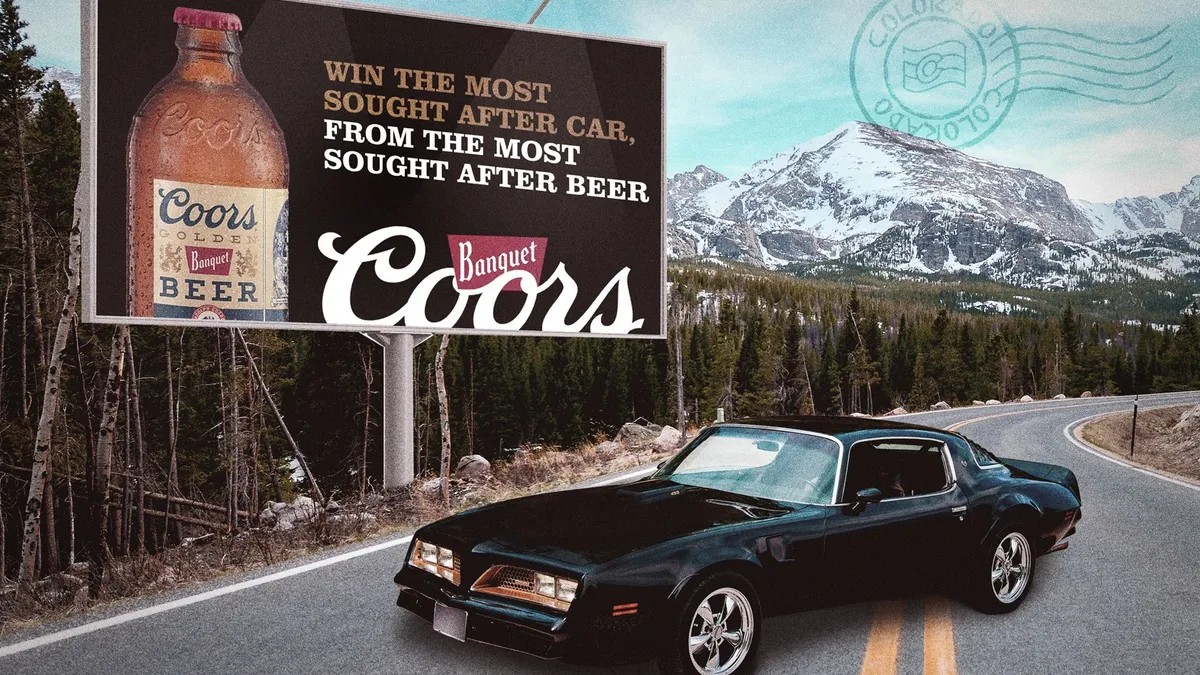 Coors Banquet Firebird campaign retrieved by Marketing Dive on June 4, 2021