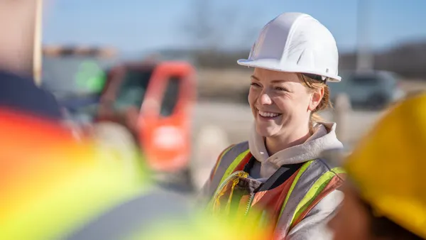 A construction worker on a jobsite.