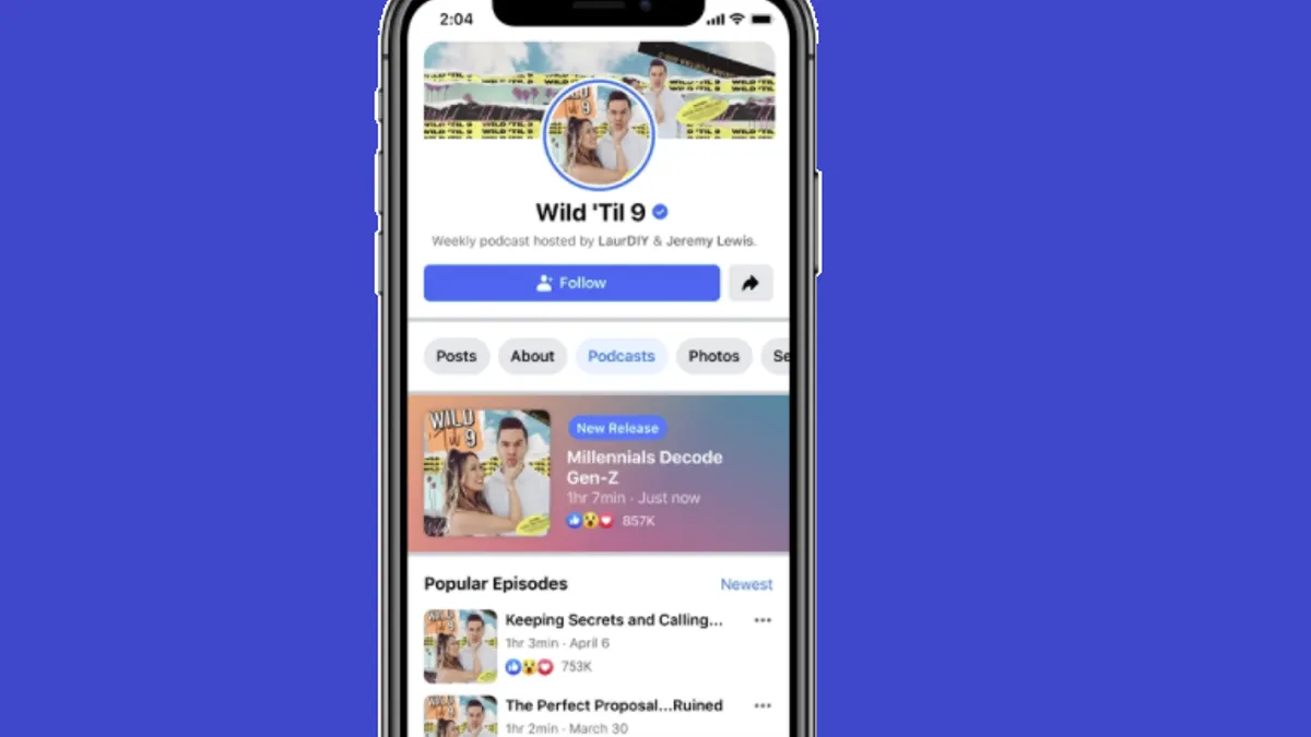 Facebook podcasts