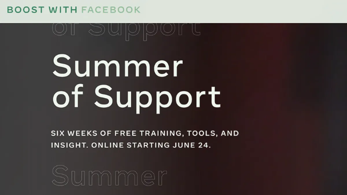 Facebook Summer of Support