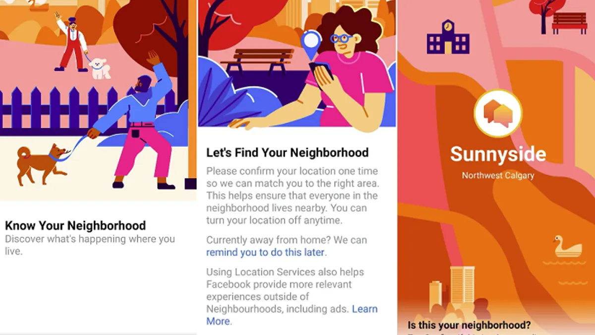 Facebook Neighborhoods