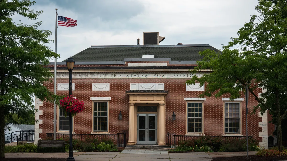 A post office building in Middlebury, Vermont.