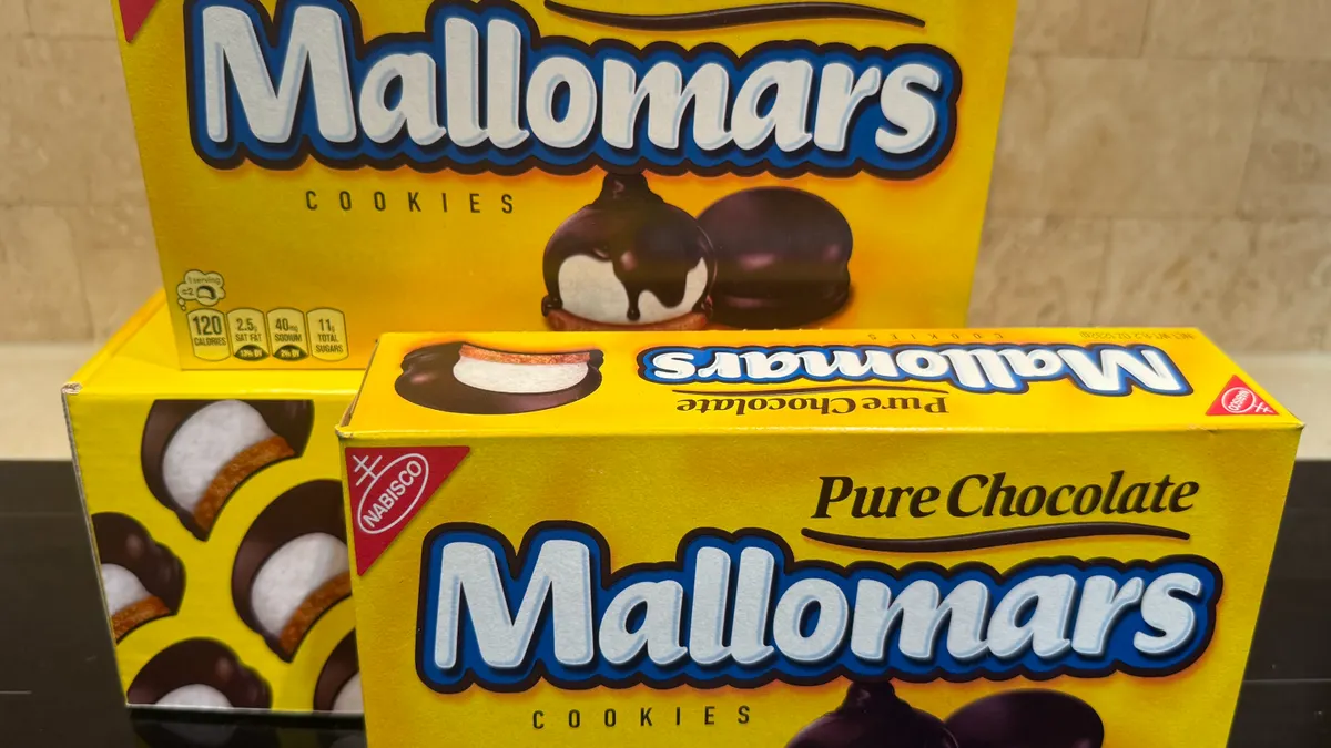 Boxes of Mallomar cookies