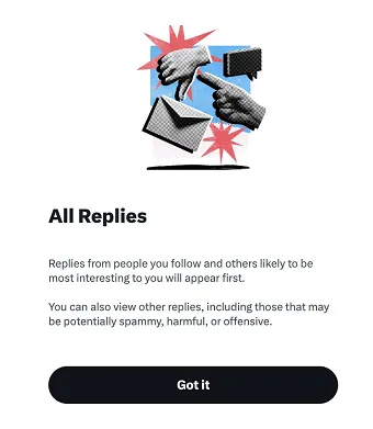 X post replies