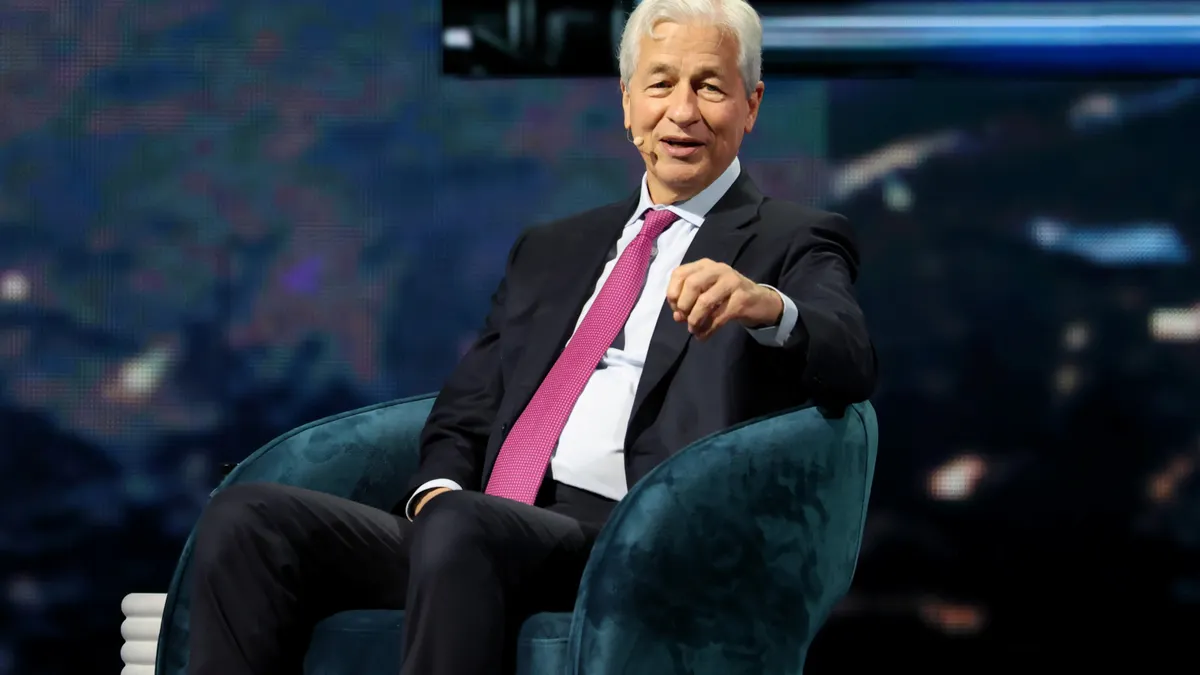 Jamie Dimon JPMorgan Chase credit cards interest rates Trump
