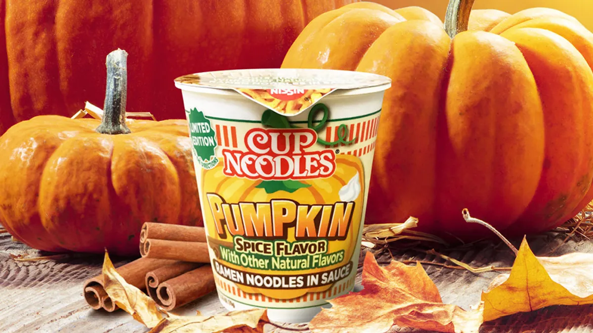 Nissin Pumpkin Spice Cup Noodles