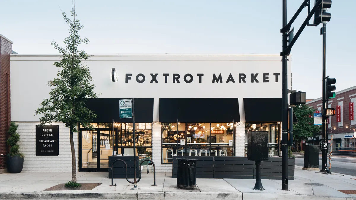 Exterior of Foxtrot store