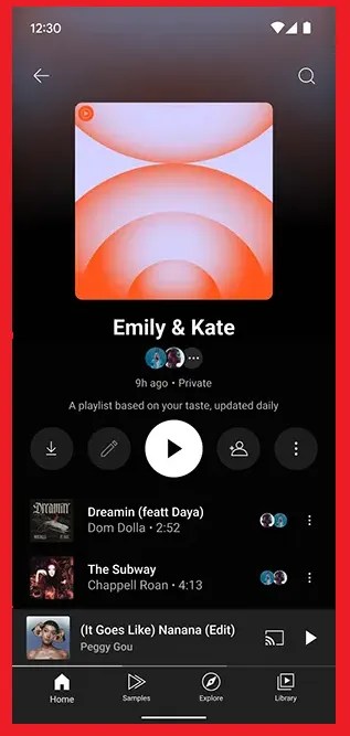 YouTube Music playlists