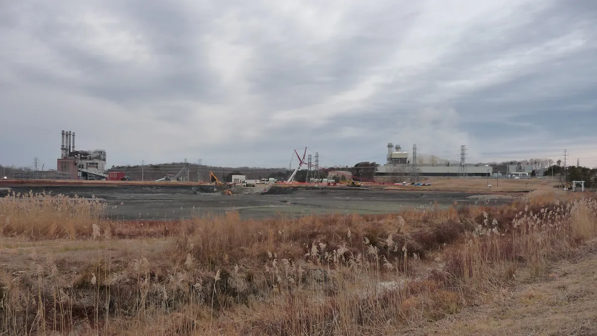 Duke Energy’s Dan River power station and coal ash pond near Eden, NC