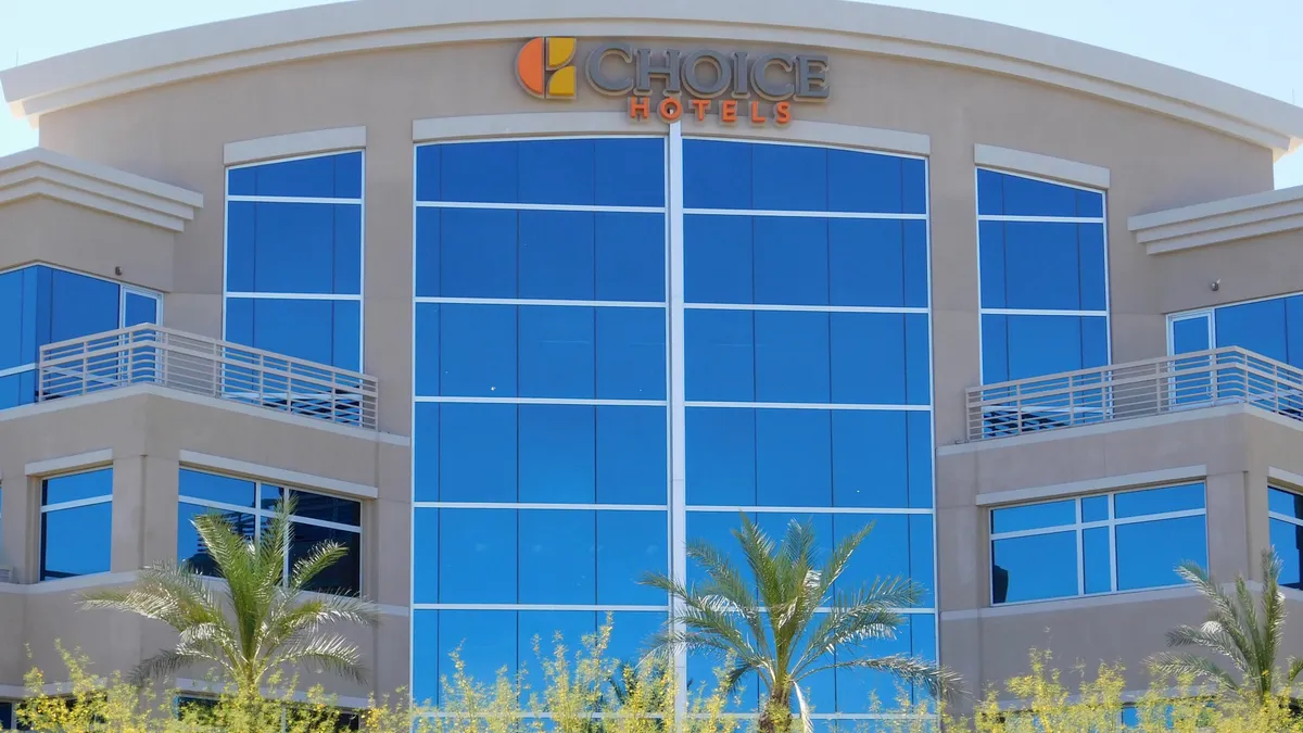 An exterior shot of Choice Hotels' Phoenix headquarters.